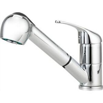 Torneira para cozinha gourmet misturador monocomando extensível iguaçu pingoo.casa - cromado