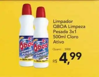 Supermercados Koch Limpador Qboa Limpeza Pesada 3x1 500ml Cloro Ativo oferta