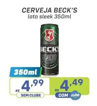 Cerveja beck's lata sleek