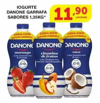 Roldão Iogurte danone garrafa sabores oferta
