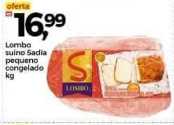 Lombo Suino Sadia Pequena cong. 1kg