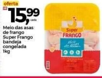Frangolândia Meio das asas de Frango Super Frango bandeja cong. 1kg oferta