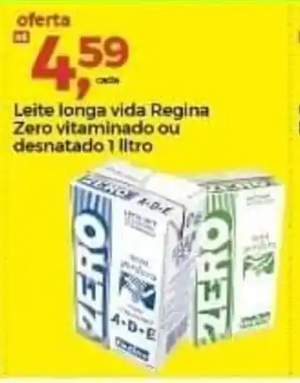 Frangolândia Leite Longa Vida Regina Zero Vitaminado ou desnatado 1L oferta