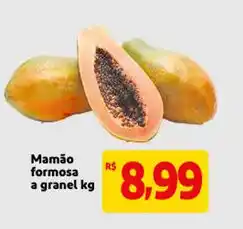 Mercado Extra Mamao Formosa a granel 1kg oferta
