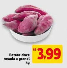 Mercado Extra Batata doce rosada a granel 1kg oferta