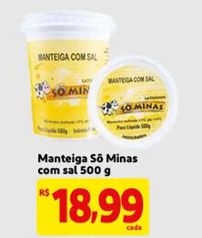 Manteiga So Minas com sal 500g