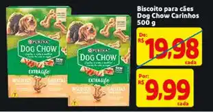 Mercado Extra Biscoito para caes Dog Chow Carinhos 500g oferta