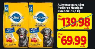 Mercado Extra Alimento para caes Pedigree Nutricao Essencial 10.1kg oferta