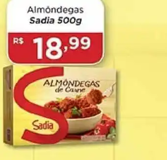 Negreiros Almôndegas Sadia 500g oferta