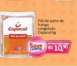 Supermercados Savegnago Filé De Peito De Frango Congelado Copacol 1kg oferta