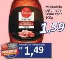 Supermercados Savegnago Mortadela Defumada Seara 100g oferta