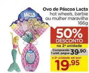 Carrefour Ovos De Páscoa Lacta 50% Desconto Na 2a Unidade 166g oferta