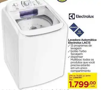 Carrefour Lavadora Automatica Electrolux Lac13 oferta
