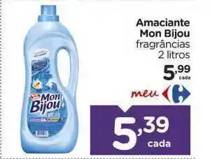 Carrefour Amaciante Mon Bijou Fragrâncias 2L oferta
