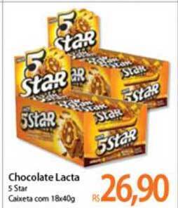 Chocolate Lacta 5 Star 18x40g