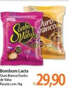 Atacadão Bombom Lacta Ouro Branco Sonho De Valsa 1kg oferta