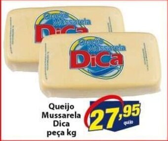 Vencedor Atacadista Queijo mussarela Dica peca 1kg oferta