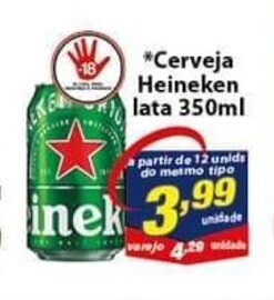 Vencedor Atacadista Cerveja Heineken lata 350ml oferta