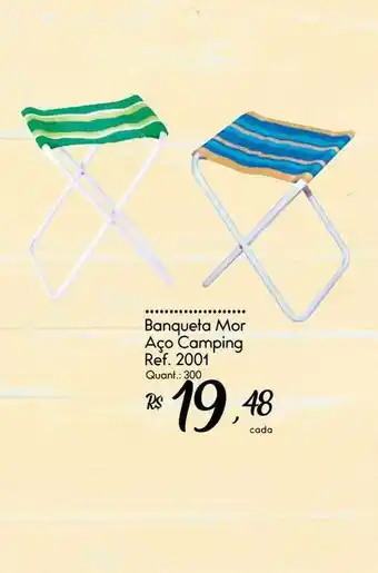 Banqueta Mor Aço Camping