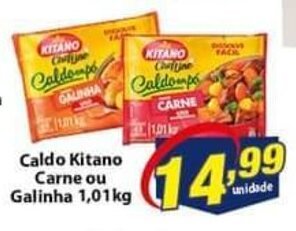 Vencedor Atacadista Caldo Kitano Carne ou Galinha 1.01kg oferta