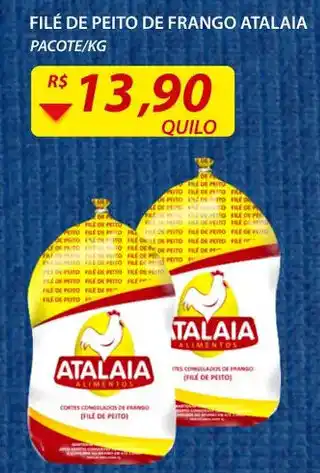 Assaí Atacadista File de peito de Frango Atalaia 1kg oferta