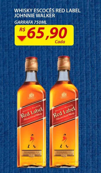 Assaí Atacadista Whisky Escoces Red Label Johnnie Walker 750ml oferta