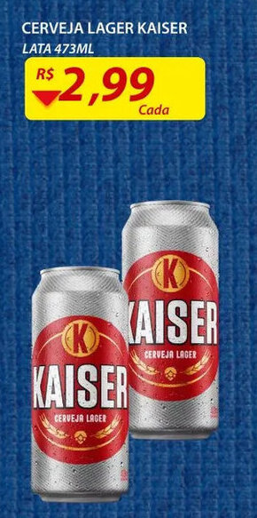 Assaí Atacadista Cerveja lager Kaiser 473ml oferta