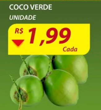 Assaí Atacadista Coco verde unidade oferta