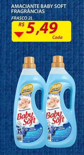 Assaí Atacadista Amaciante baby Soft Fragrancias 2L oferta