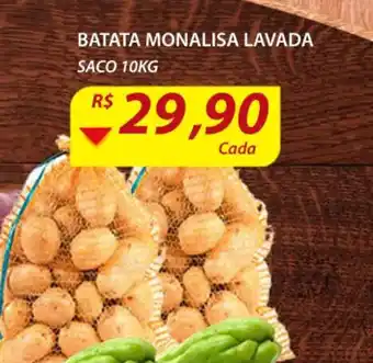 Assaí Atacadista Batata monalisa Lavada Saco 10kg oferta