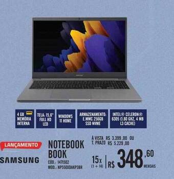 Zema Samsung notebook book oferta