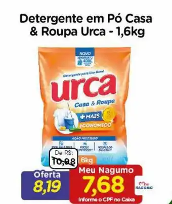 Nagumo Detergente em pó casa & roupa urca oferta