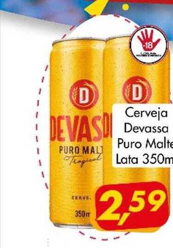 Barbosão Extra Supermercados Cerveja devassa puro malte lata oferta