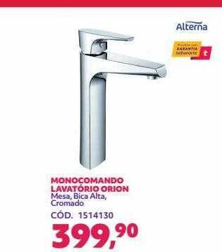 Monocomando lavatório orion alterna