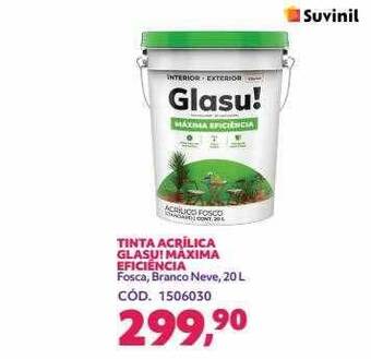 Telhanorte Tinta acrilica glasu! maxima eficiencia suvinil* oferta