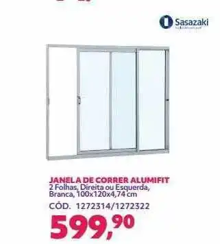 Janela de correr alumifit sasazaki