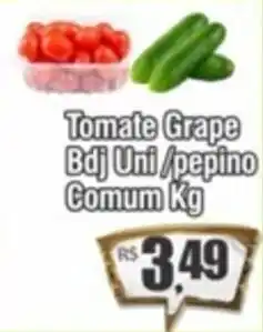O Boticário Tomate Grape bdj uni/ Pepino Comum 1kg oferta