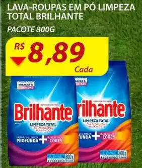 Assaí Atacadista Lava roupas em po Limpeza Total Brilhante 800g oferta