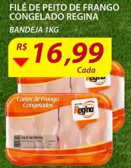 Assaí Atacadista File de Peito de Frango Congelado Regina 1kg oferta
