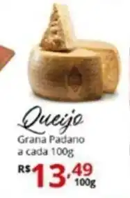 Queijo Grana Padano a cada 100g