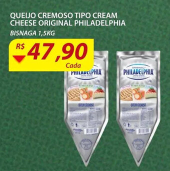 Assaí Atacadista Queijo cremoso Tipo Cream Cheese Original Philadelphia 1.5kg oferta