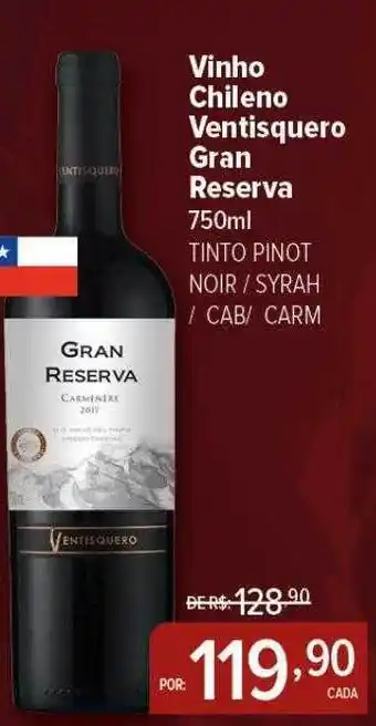 Perini Vinho chileno ventisquero gran reserva oferta