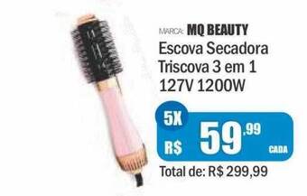 Mq beauty escova secadora triscova 3 em 1 127v 1200w