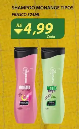 Assaí Atacadista Shampoo Monange Tipos 325ml oferta