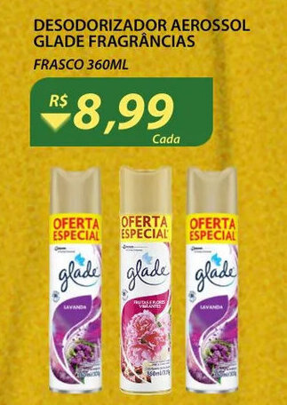 Desodorizador Aerossol Glade Frag. 360ml