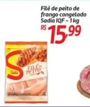Comper File de peito de frango Congelado Sadia IQF 1kg oferta