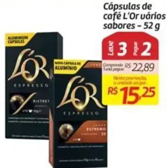 Comper Capsulas de Cafe L'or varios sabores 52g oferta