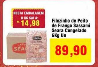 Spani Atacadista Filezinho de peito de frango sassami seara congelado oferta