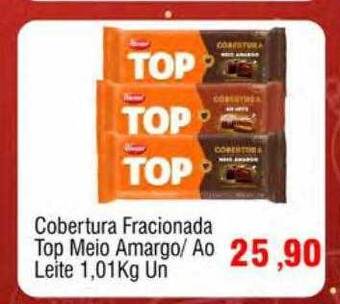 Spani Atacadista Cobertura fracionada top meio amargo ao leite oferta