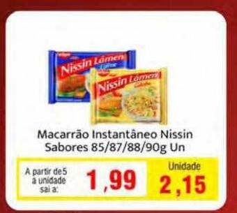 Spani Atacadista Macarrão instantâneo nissin sabores oferta